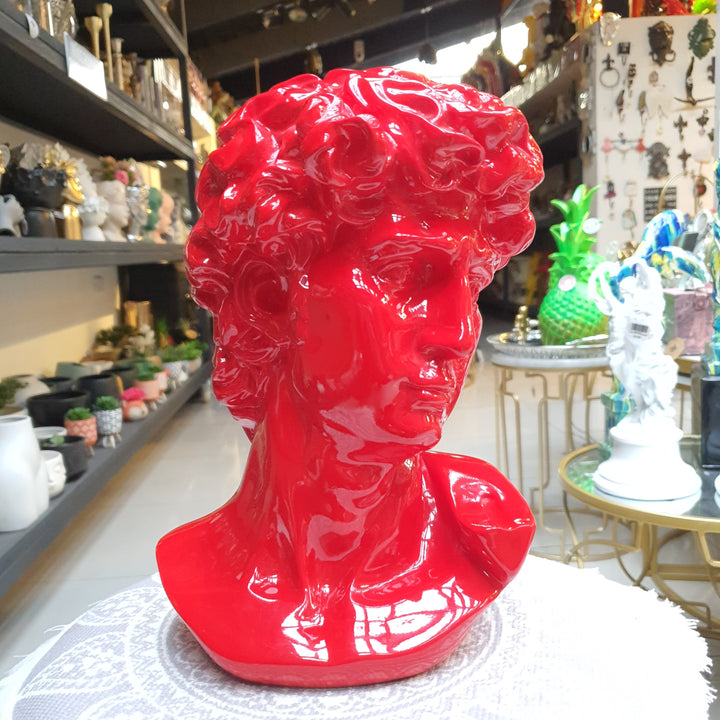 Busto David color Rojo