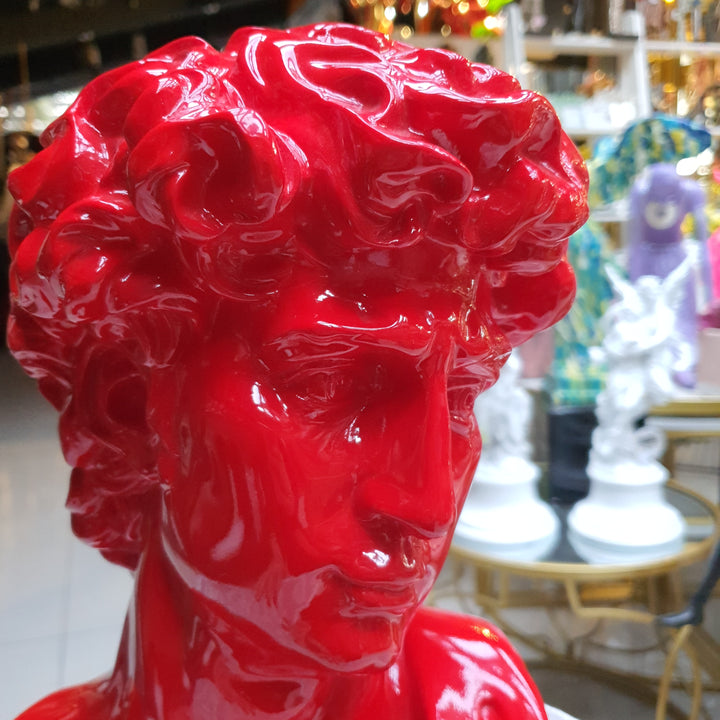 Busto David color Rojo