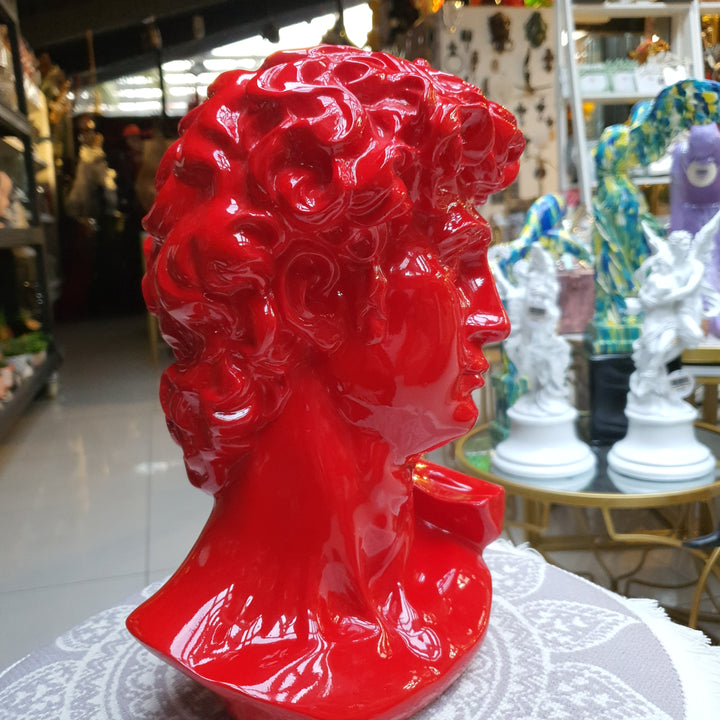 Busto David color Rojo