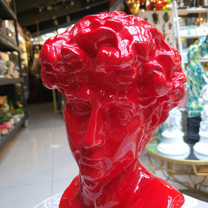Busto David color Rojo