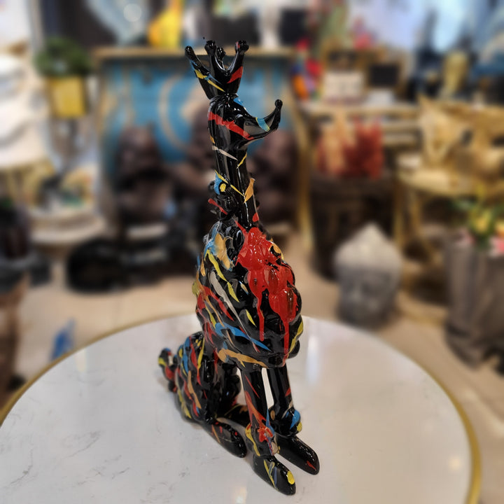 Perro Poodle color Negro Multicolor