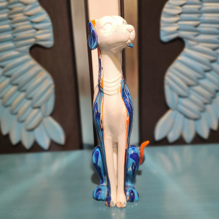 Perro Alto Sentado Multicolor