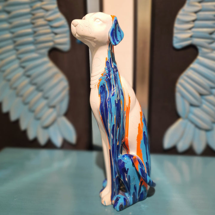 Perro Alto Sentado Multicolor