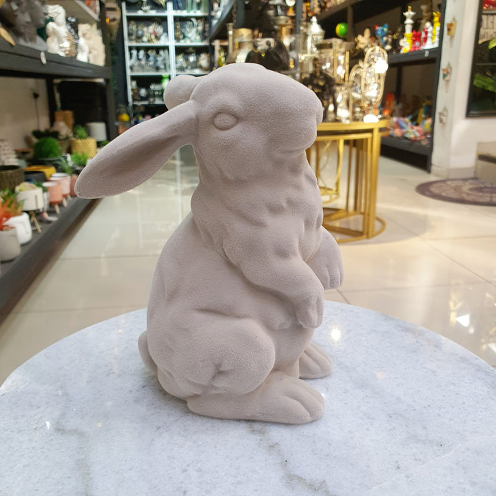 Conejo gris gamuzado