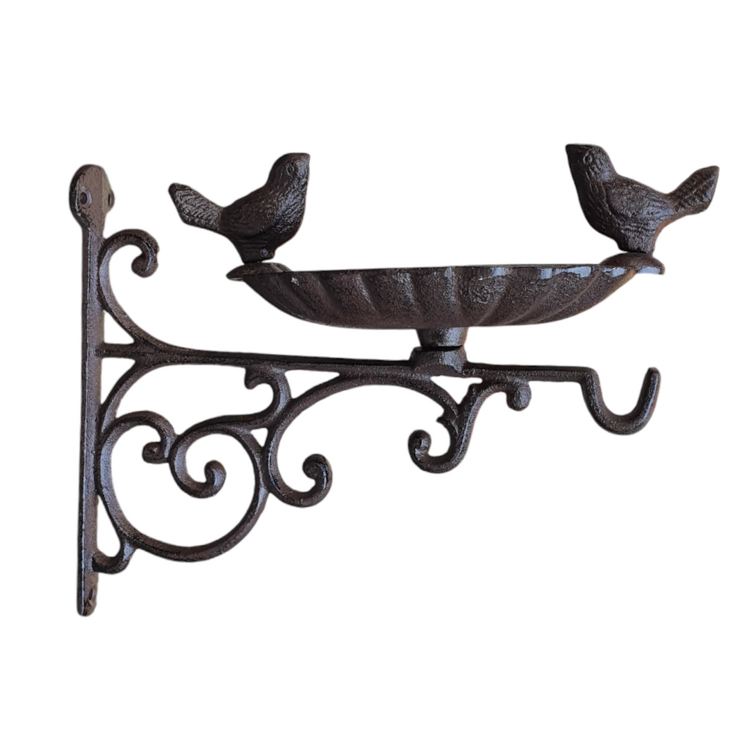 Bebedero Pajarito para pared de hierro