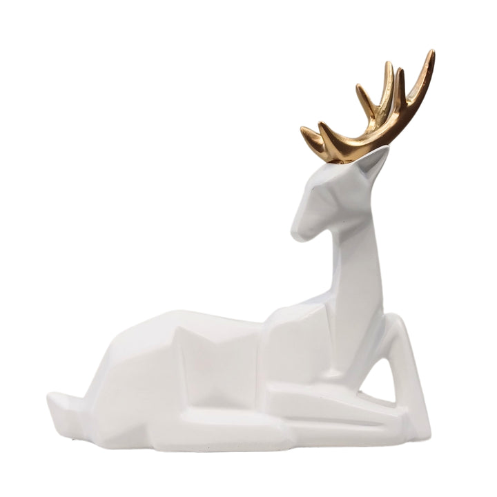 Pareja Ciervos geo Blancos