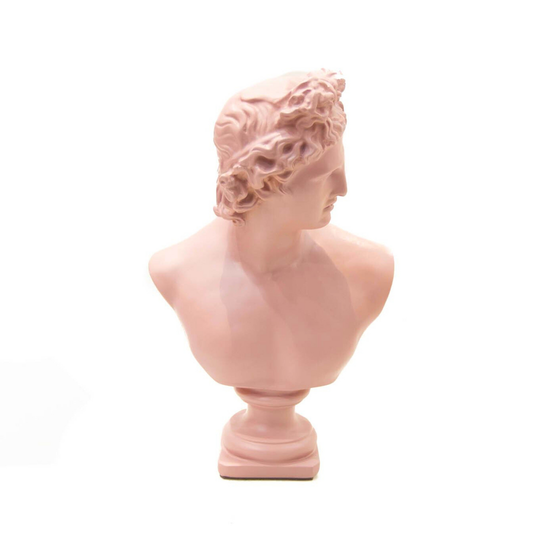 Busto Apolo Color Rosa