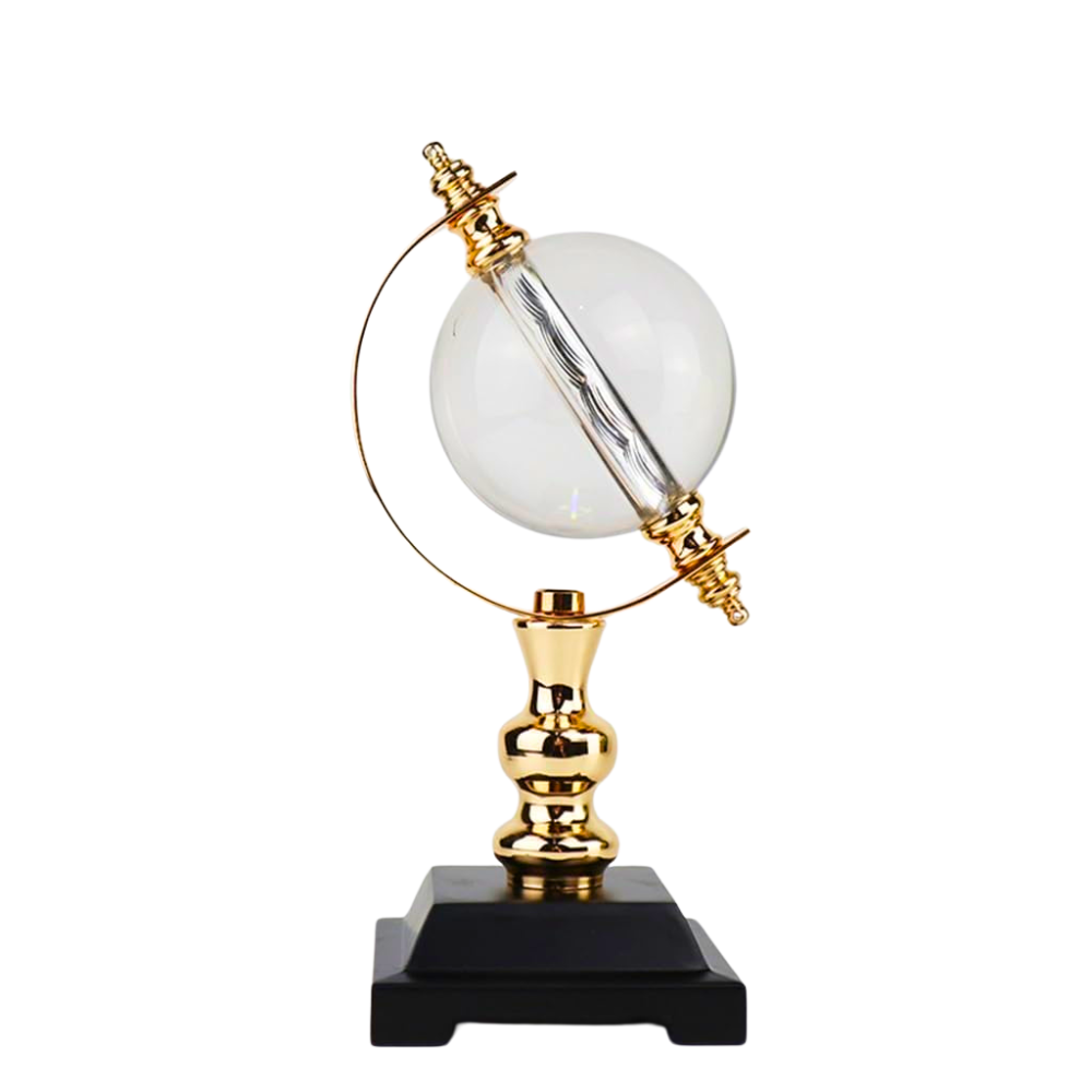 Esfera con base negra