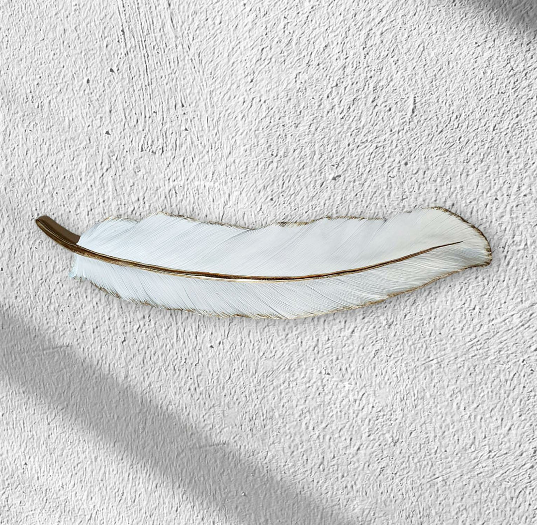 Pluma para pared color Blanco