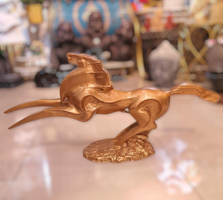 Caballo Abstracto color dorado