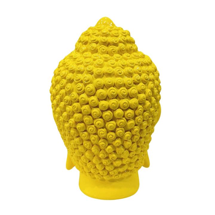 Cabeza buda color amarilla