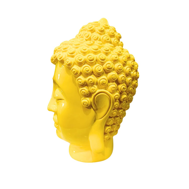 Cabeza buda color amarilla