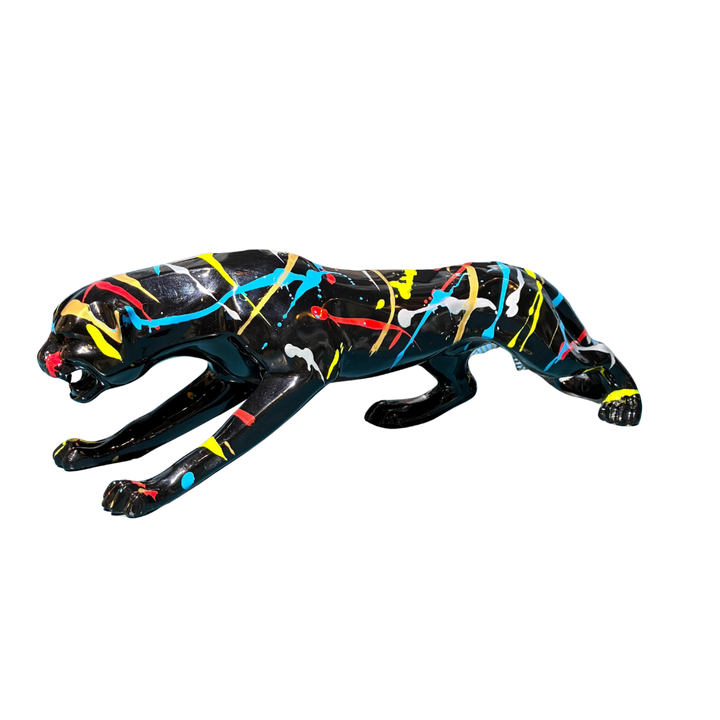 Leopardo Negro Multicolor L