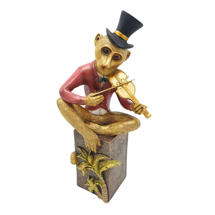 Mono tocando el violín