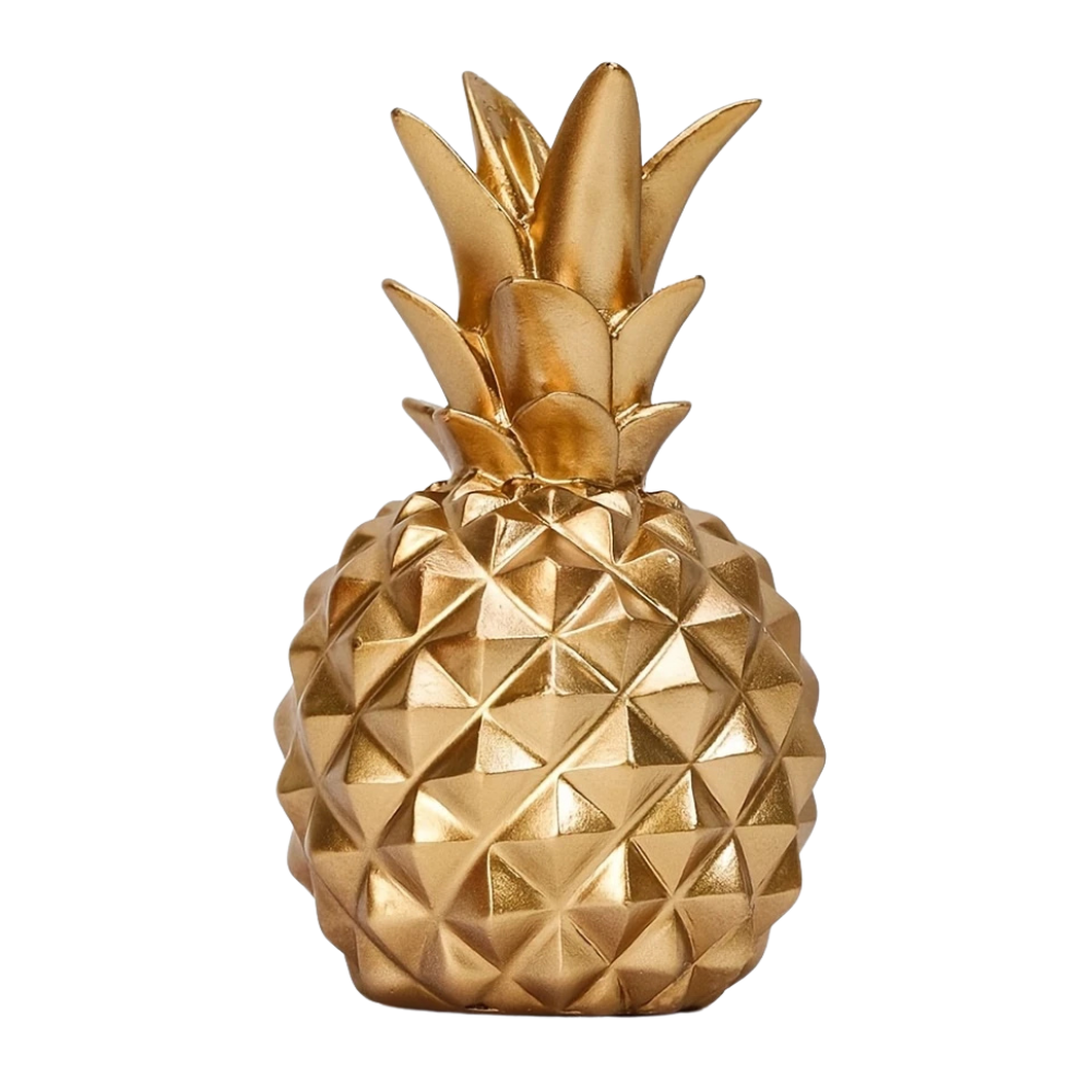 piña dorada decorativa decoracion