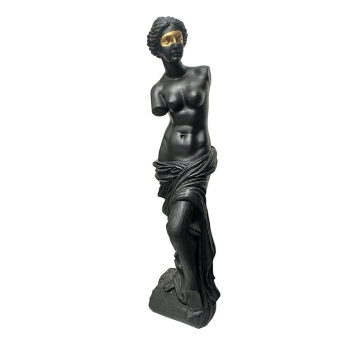 Venus De Milo XL Negro con antifaz dorado
