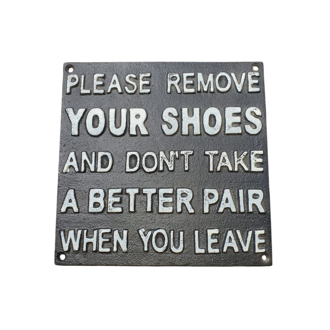 Cuadro de hierro Please Your Shoes