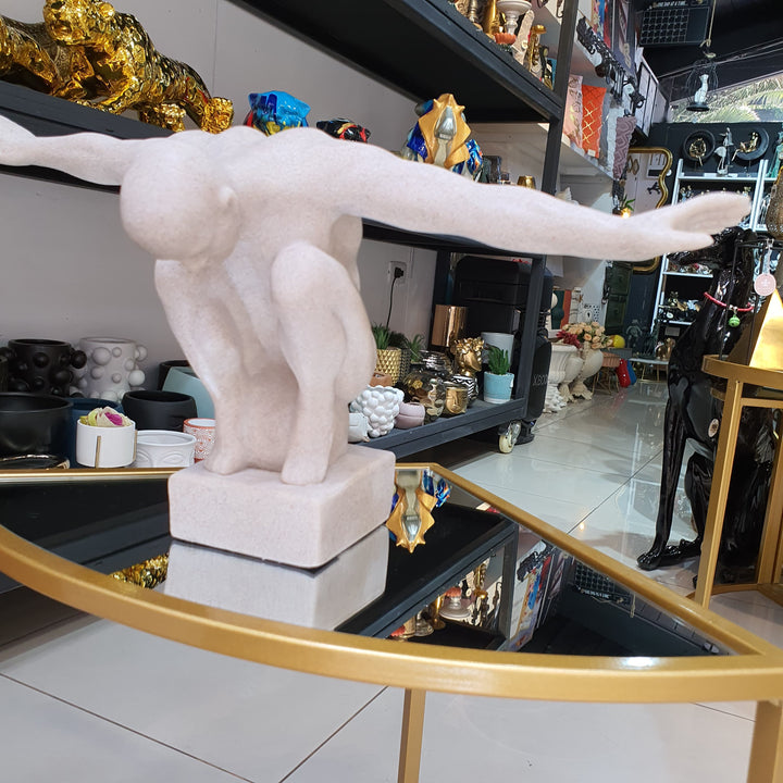 Escultura Nadador color Beige M