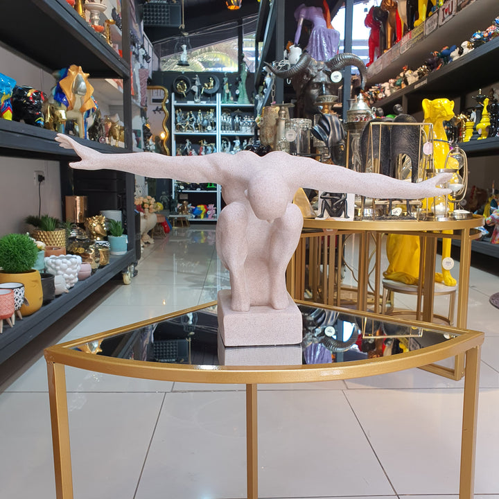 Escultura Nadador color Beige M