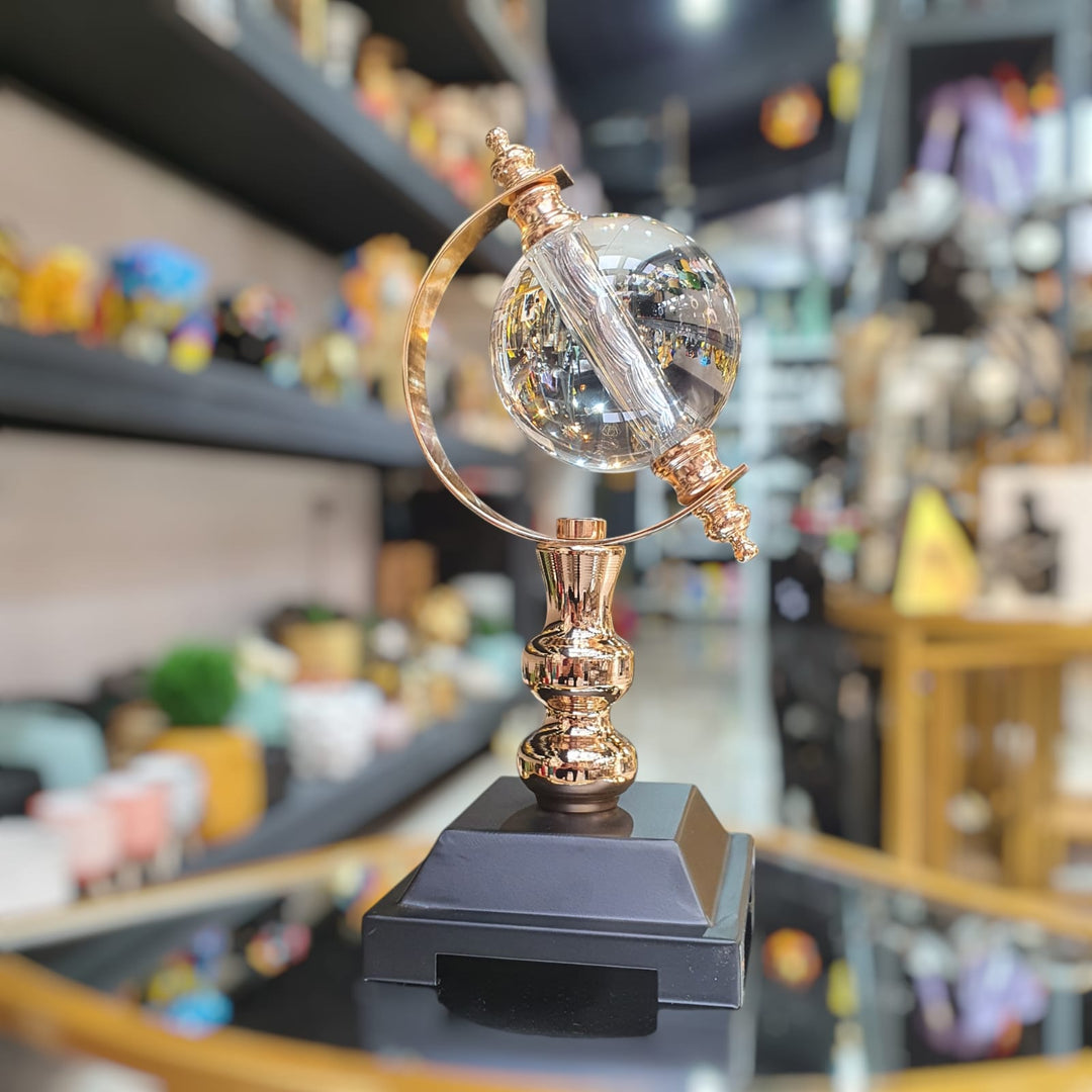 Esfera con base negra