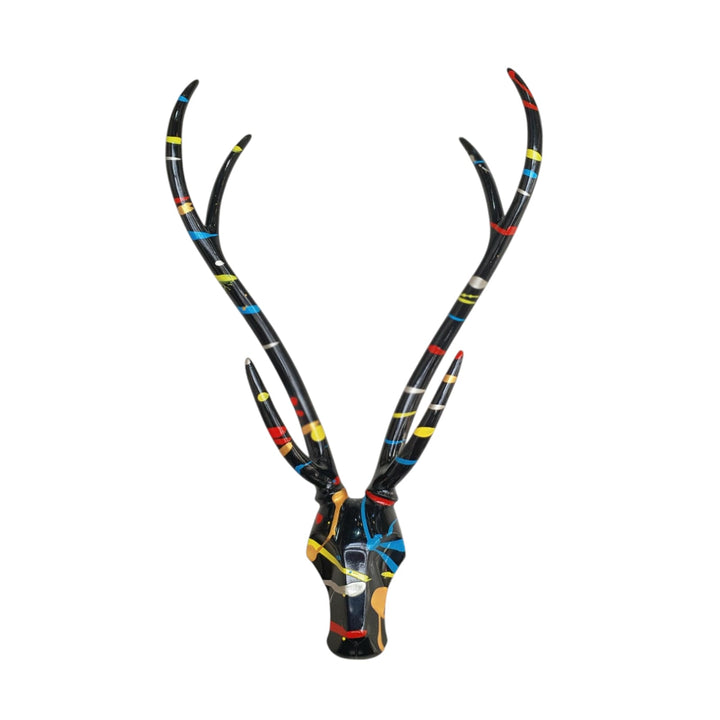 Cabeza Ciervo Largo Multicolor