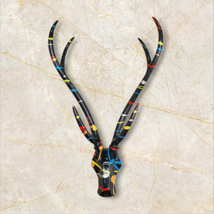 Cabeza Ciervo Largo Multicolor