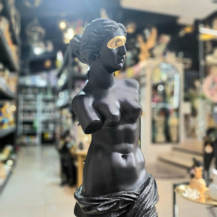 Venus De Milo XL Negro con antifaz dorado