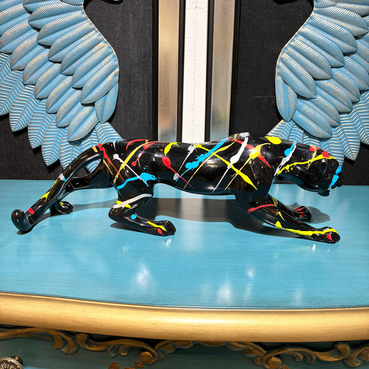 Leopardo Negro Multicolor L