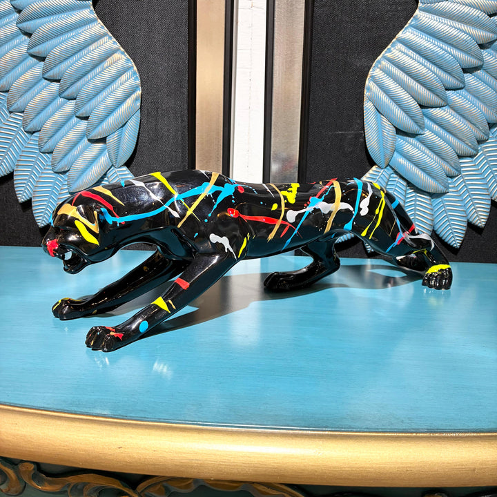 Leopardo Negro Multicolor L