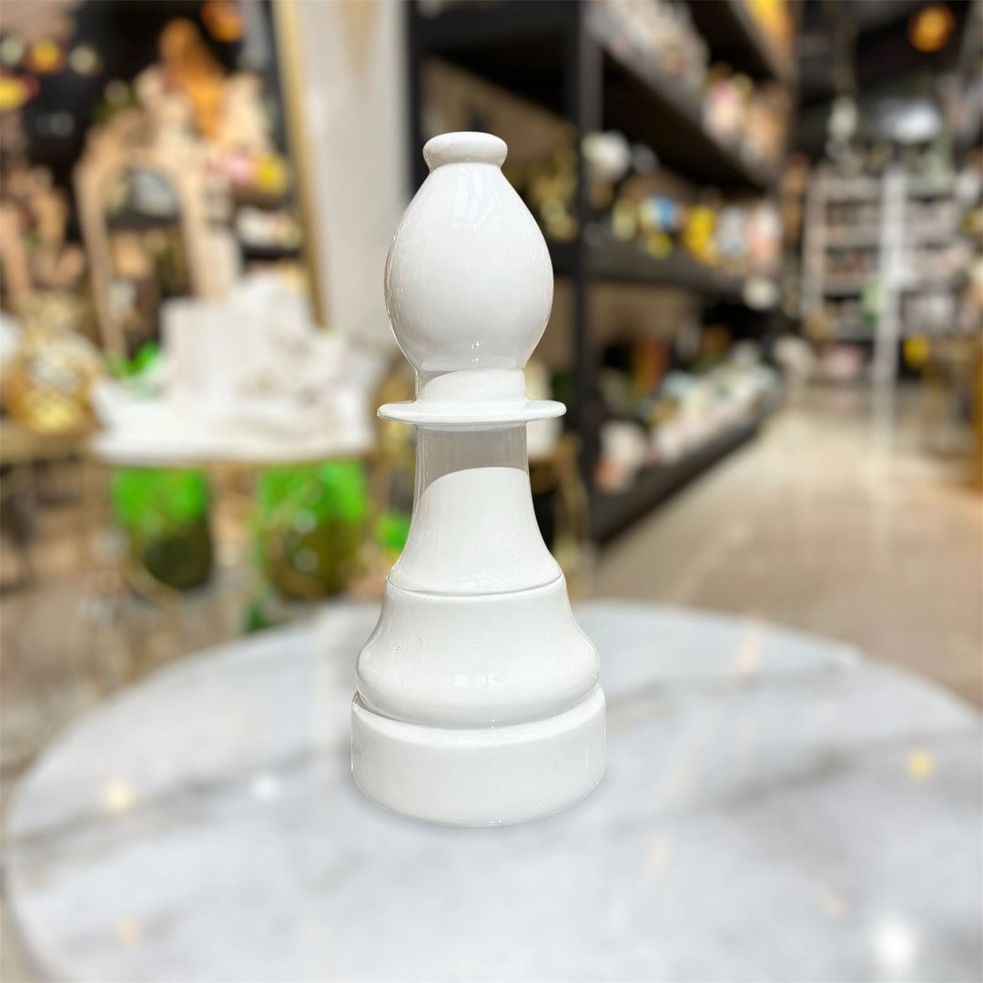 Ajedrez alfil color blanco