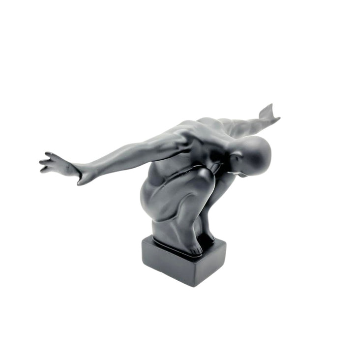 Escultura nadador negro