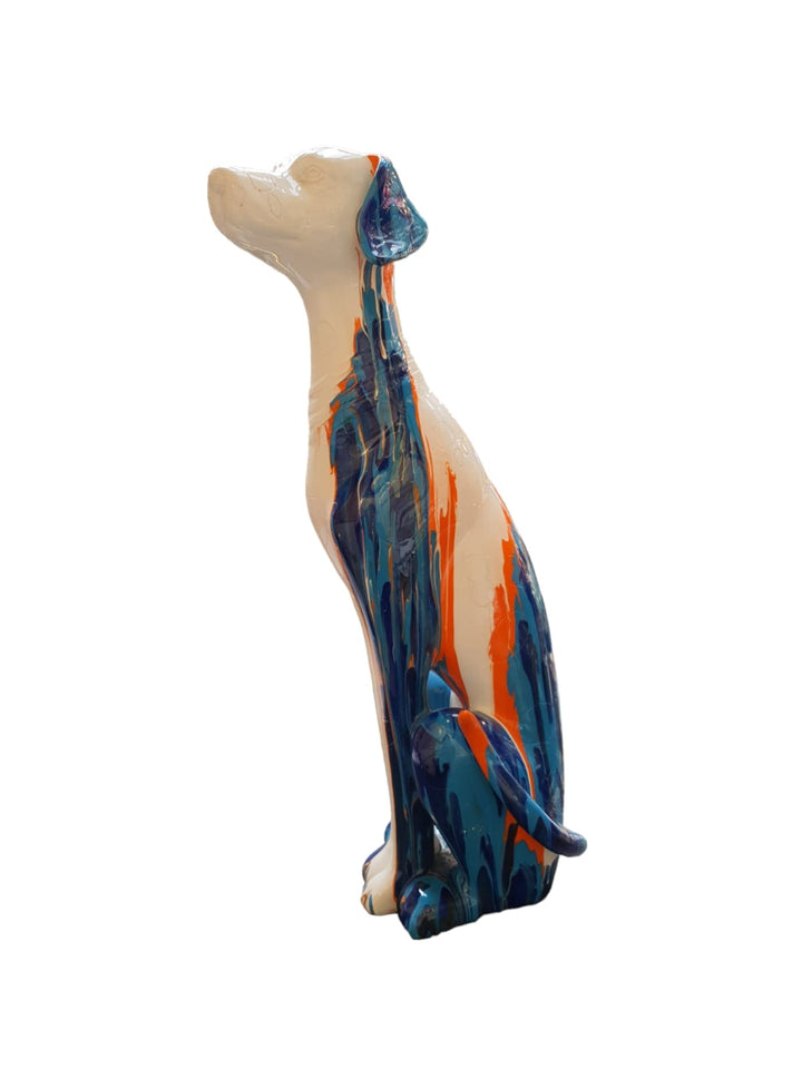 Perro Alto Sentado Multicolor