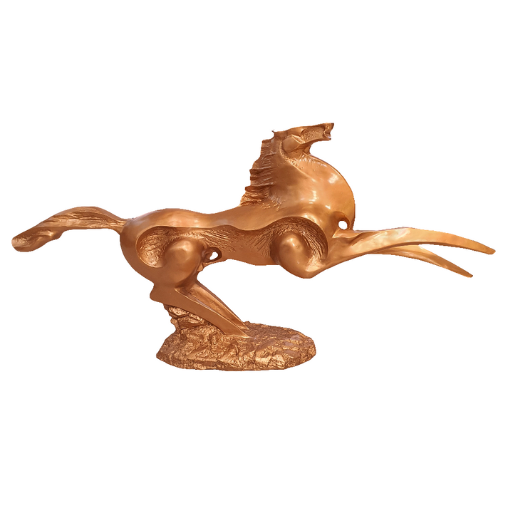 Caballo Abstracto color dorado