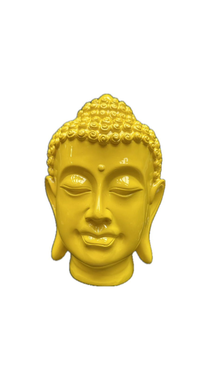 Cabeza buda color amarilla