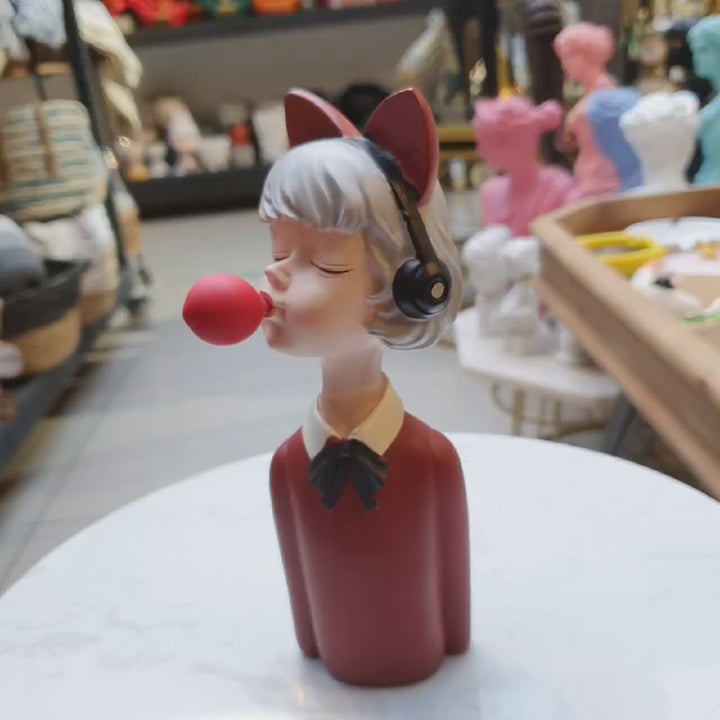 Muñeca Audifonos color Rojo