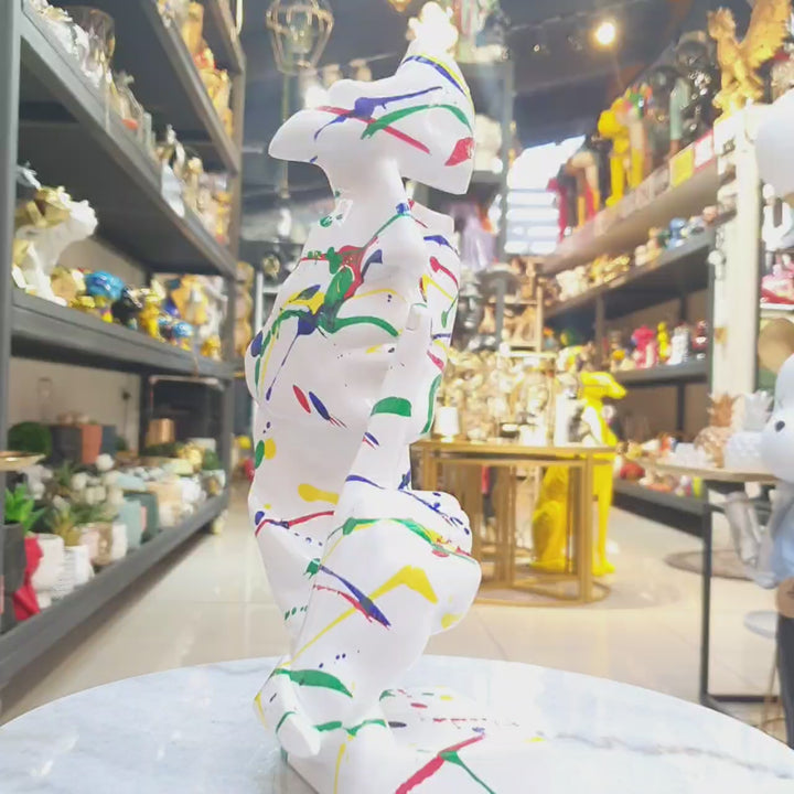 Careta Blanca Multicolor