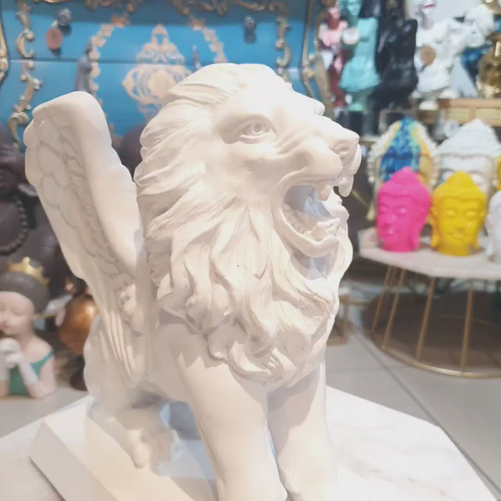 Leon con Alas color Blanco