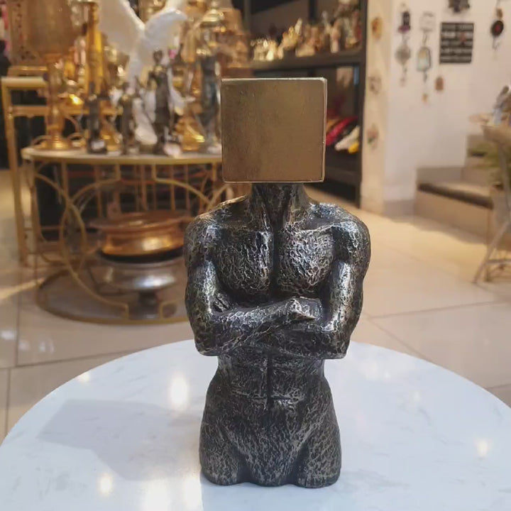 Busto Cabeza Cubo Mini