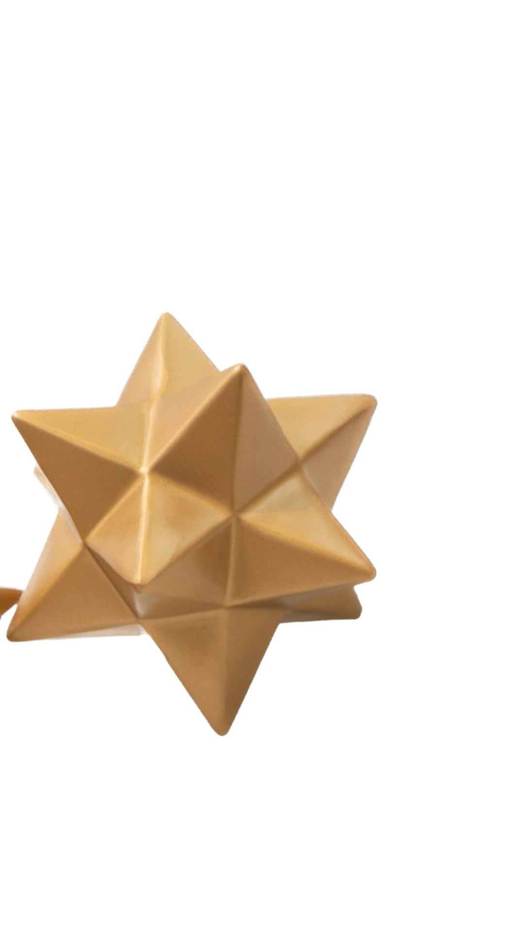 Estrella Geometrica M color dorado