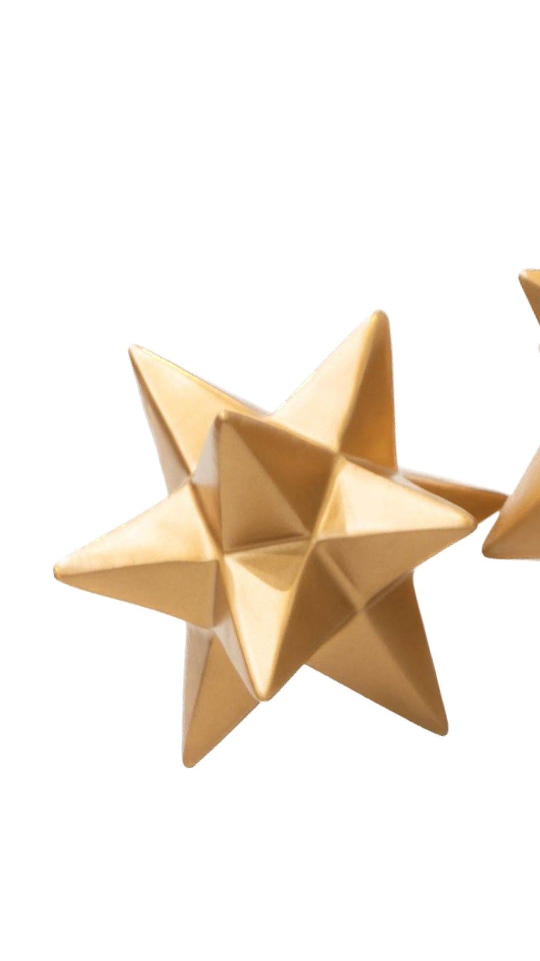 Estrella Geométrica S color Dorado