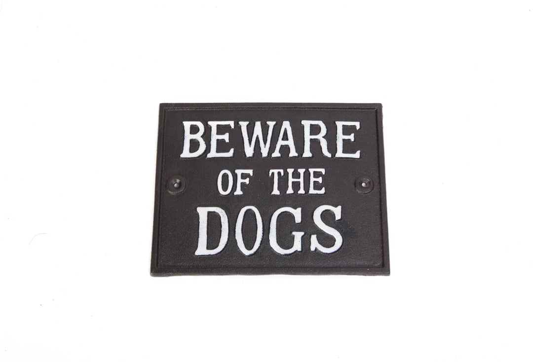 Cuadro Metalico Beware Of The Dogs Acc021