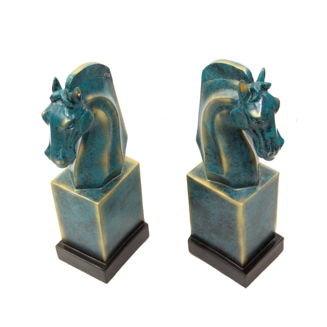 Sujeta Libros Caballos Verde