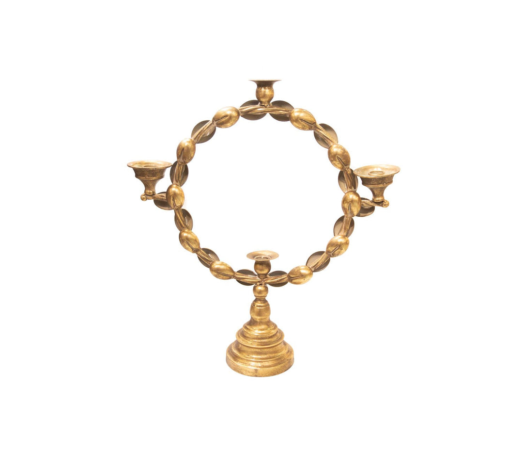 Candelabro 4 Velas color Dorado