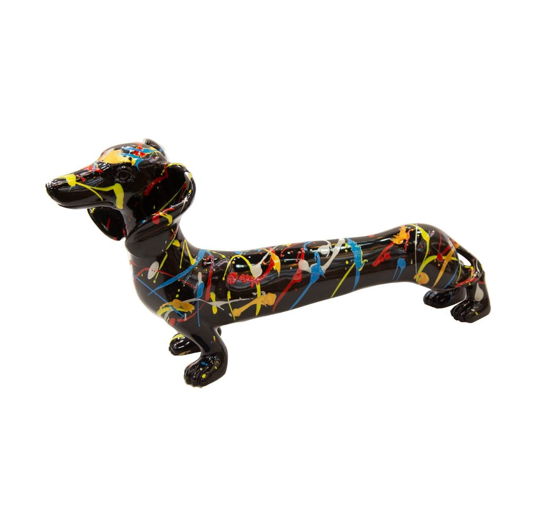 Perro Salchicha Negro Multicolor