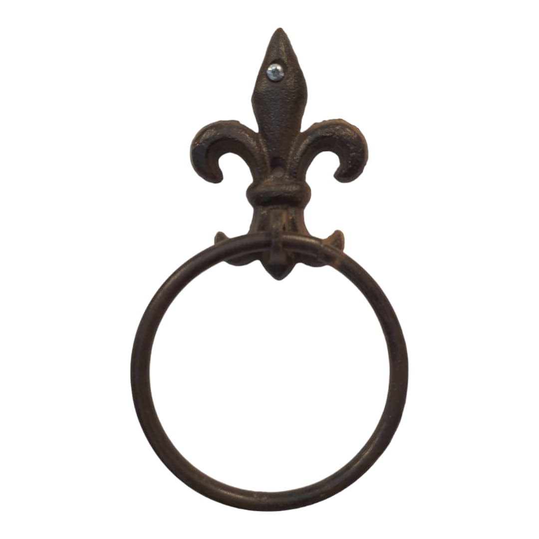 Toallero Flor De Liz de hierro