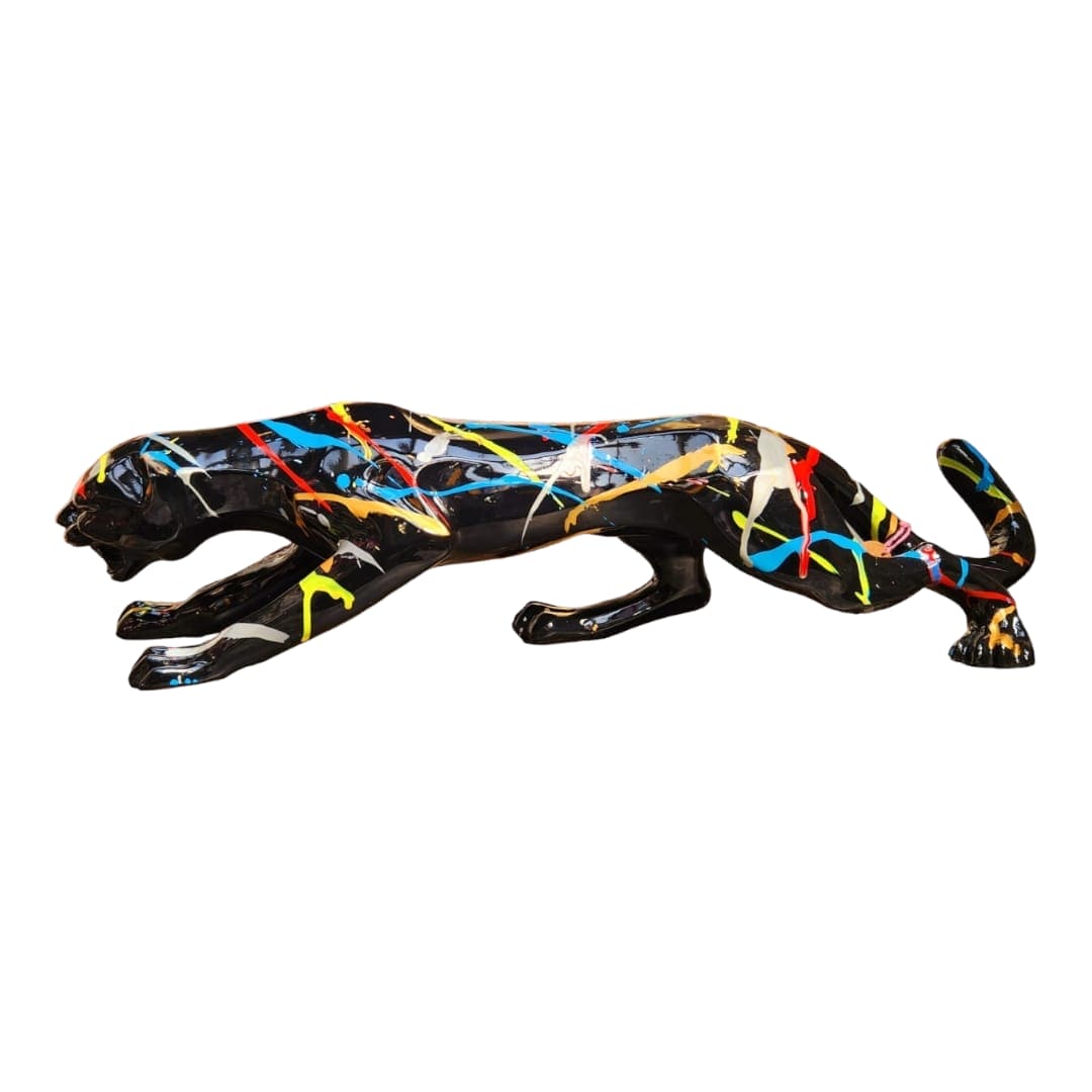 Leopardo Negro Multicolor Xl