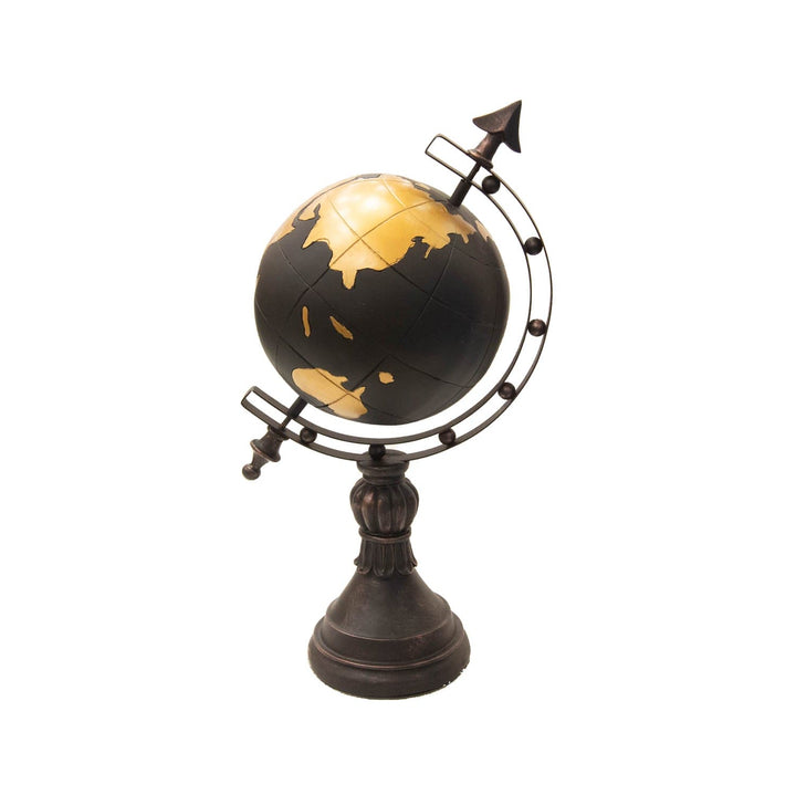 Globo Terráqueo L color Negro