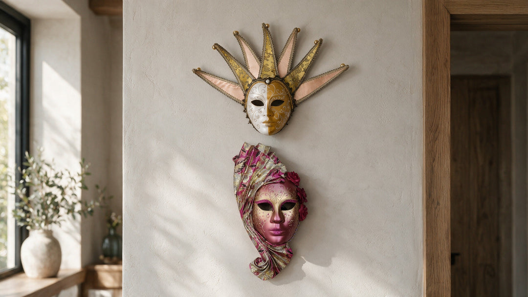 Máscaras Venecianas Decorativas para Pared y Hogar — Casona Deco