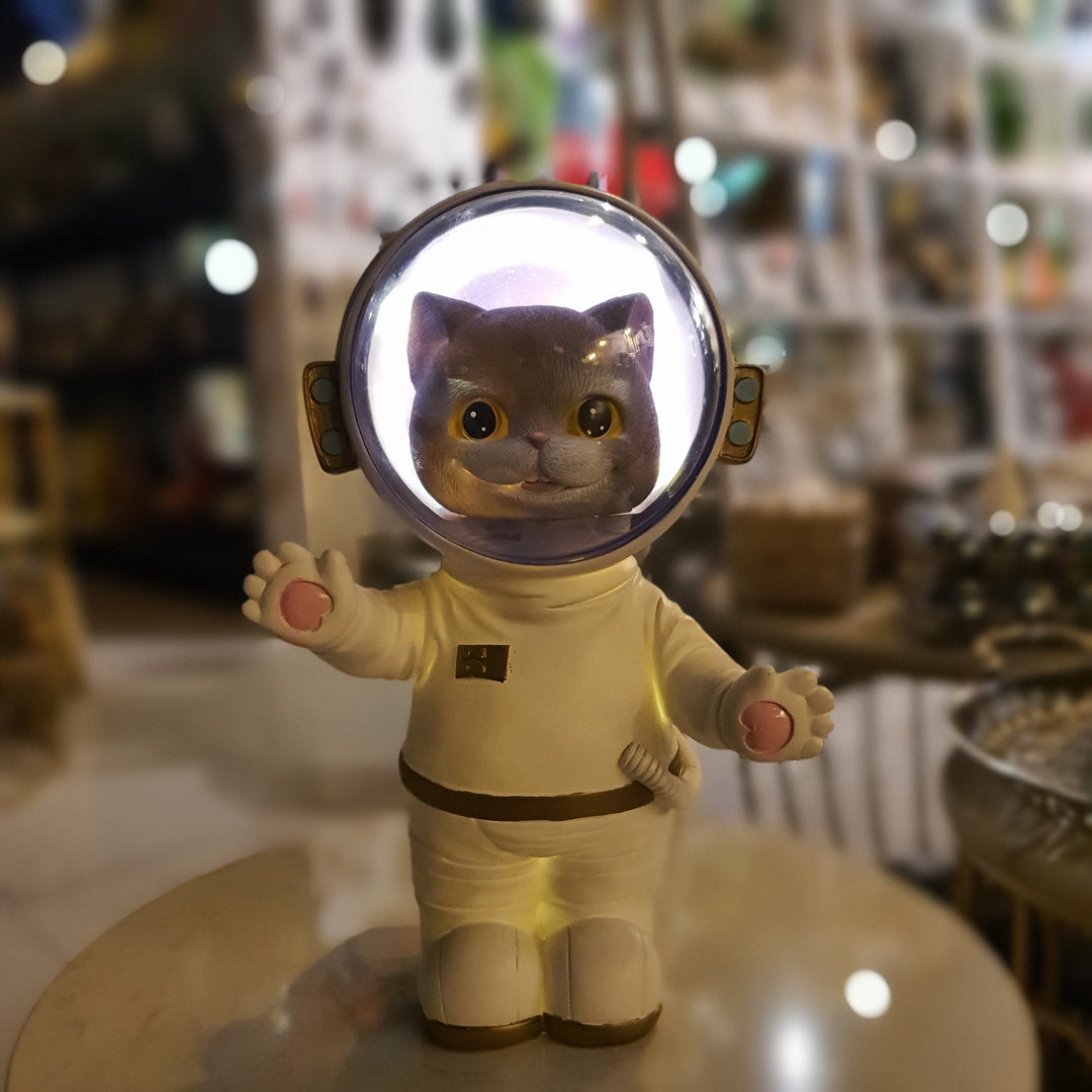 Gato Astronauta con Luz