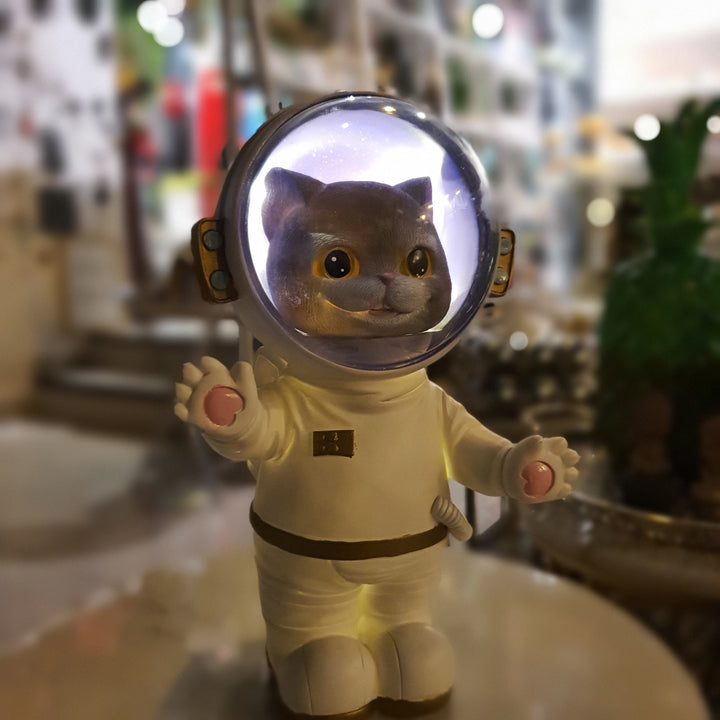 Gato Astronauta con Luz